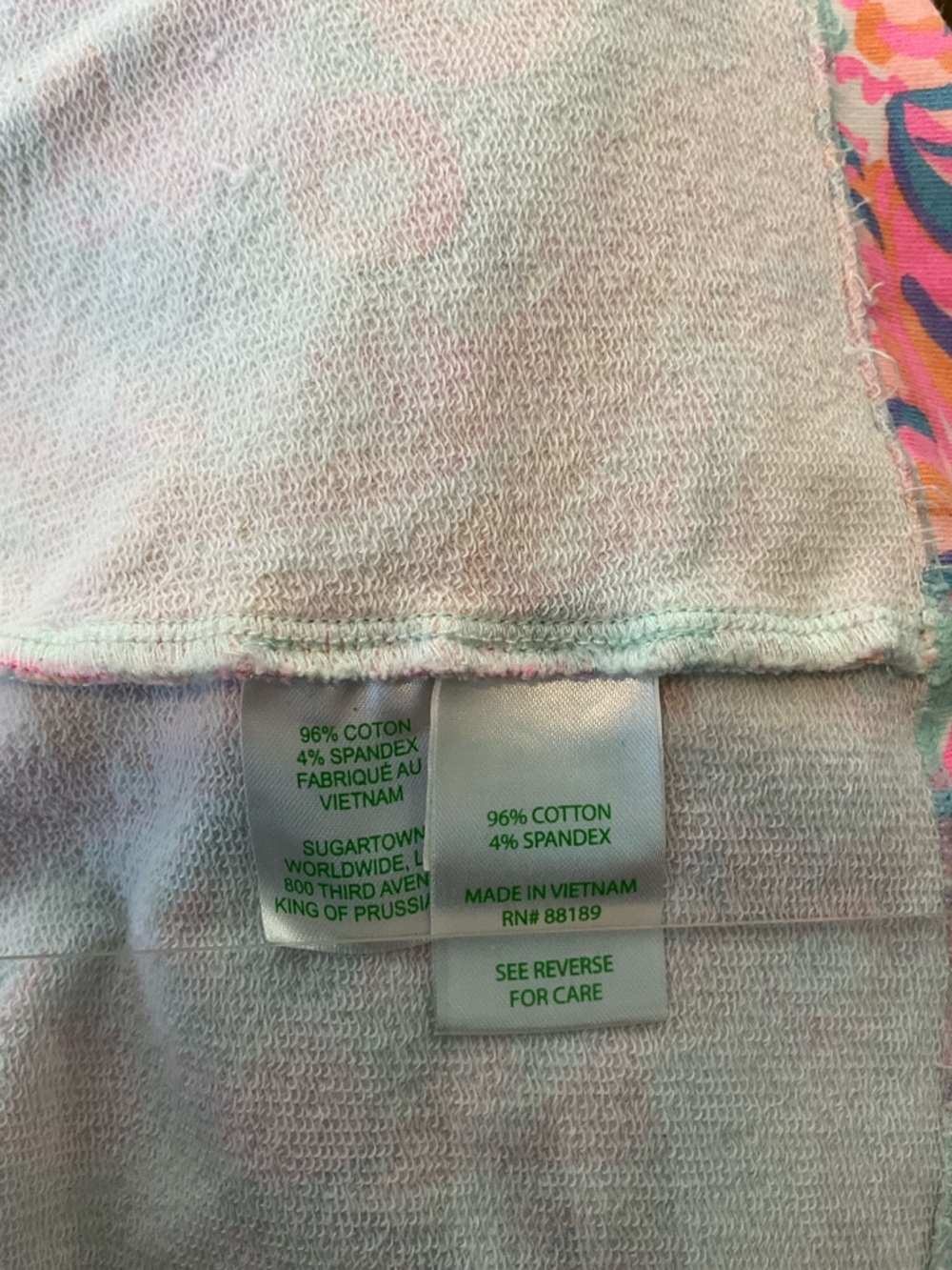Lilly Pulitzer Dress Size XL Pink & Mint Print “Too Much Bubbly” Sleeveless Midi - Picture 5 of 6